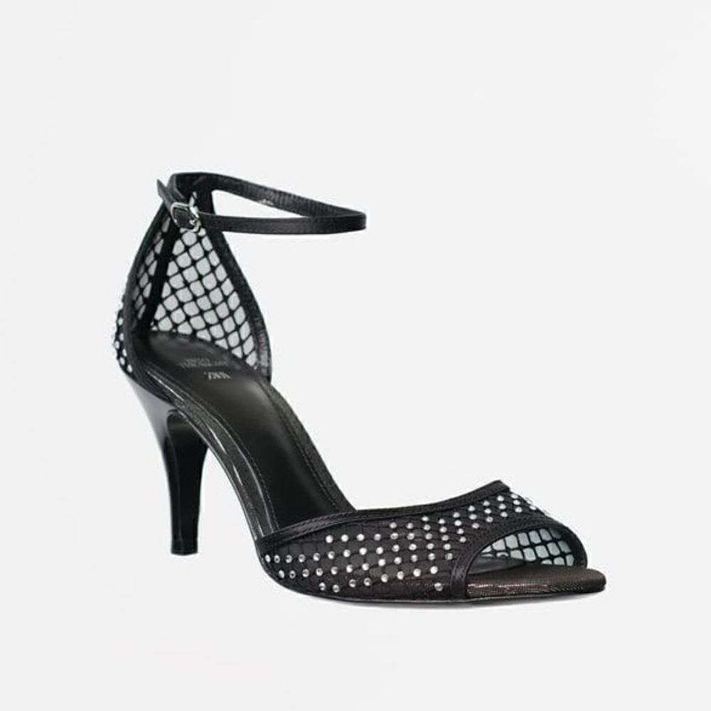 ZARA RHINESTONE HEELED SANDALS LIMITED EDITION INTO THE NIGHT COLLECTION